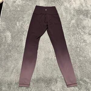 Lululemon Leggings Womens 4 Ombre Purple Wunder Under Hi-Rise Athletics Tight